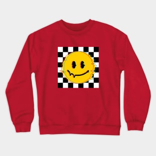 70s Vintage Smiley Glitch Crewneck Sweatshirt